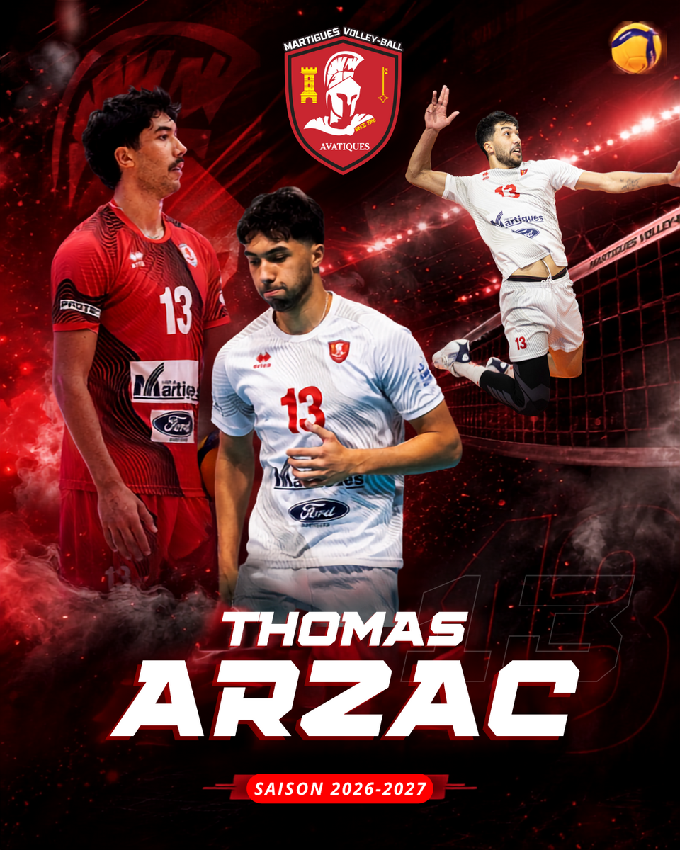 Thomas Arzac poursuivra l'aventure avec le Martigues Volley-Ball