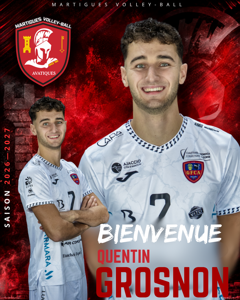 Quentin Grosnon rejoint le Martigues Volley-Ball