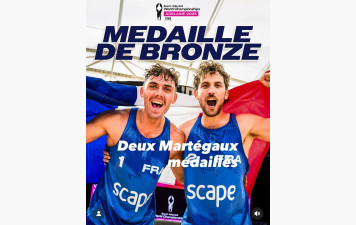 Martigues Volley sur le podium du mondial de Beach
