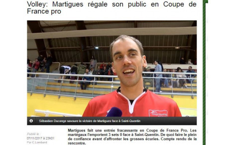 Martigues 3/0 Saint-Quentin. La réaction de Sébastien Ducange