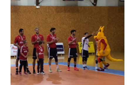 Notre mascotte présentée à l'ensemble du sport martégal 