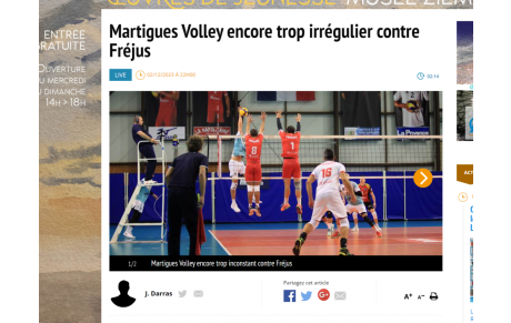 MVB 1/3 Fréjus: les raisons de la défaite par Maritima Médias 