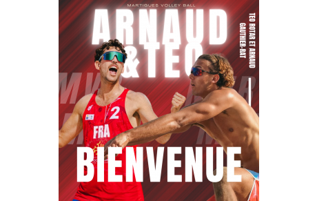 Une Paire de beach-volley signe avec Martigues !