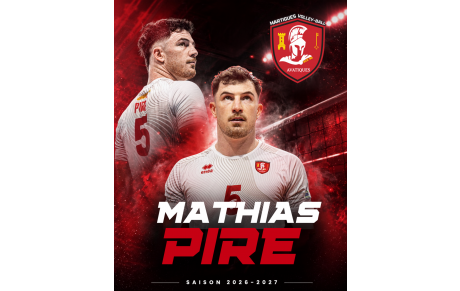 Mathias Pire poursuivra l'aventure avec le Martigues Volley-Ball