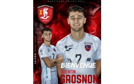 Quentin Grosnon rejoint le Martigues Volley-Ball